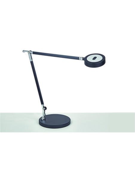 Lampara de escritorio maul led 5w 618lm luz ajustable panel tactil doble brazo negra