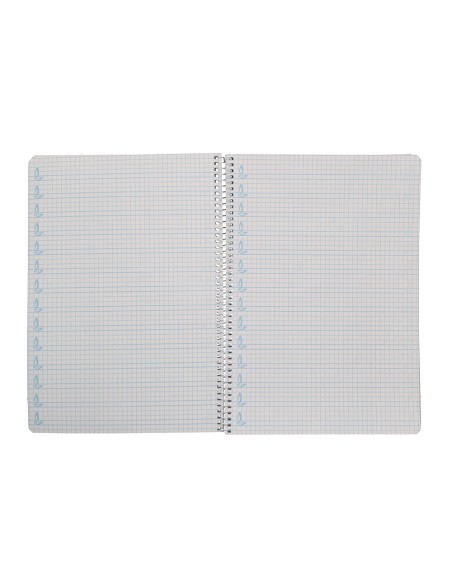 Cuaderno espiral liderpapel a4 pautaguia tapa dura 80h 90gr cuadro pautado 5mm color verde