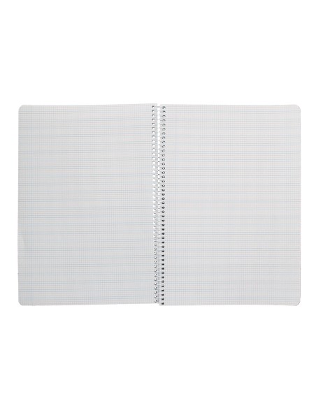 Cuaderno espiral liderpapel a4 pautaguia tapa dura 80h 90 gr cuadro pautado 3mm color amarillo