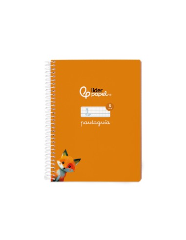 Cuaderno espiral liderpapel a5 pautaguia tapa...