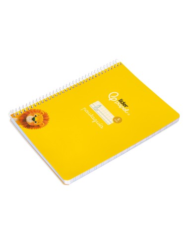 Cuaderno espiral liderpapel a5 pautaguia tapa...