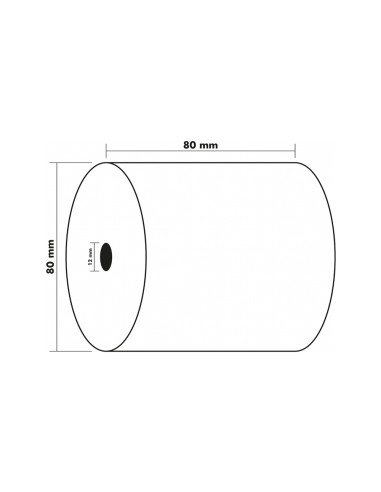 Rollo sumadora exacompta termico 80x80 mm 48...