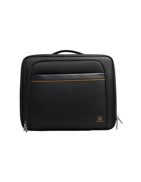 Maletin para portatil exacompta valisette exactive 15.6\" slim con asa extraible color negro 440x370x200 mm