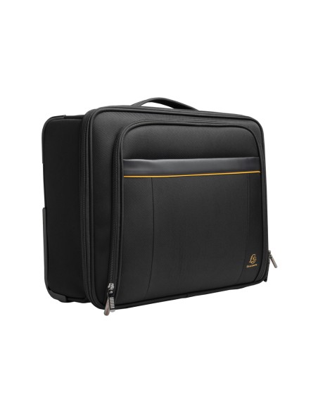 Maletin para portatil exacompta valisette exactive 15.6\" slim con asa extraible color negro 440x370x200 mm