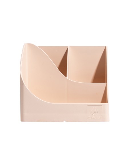 Cubilete portalapices exacompta skandi plastico reciclado color nude 155x119x109 mm