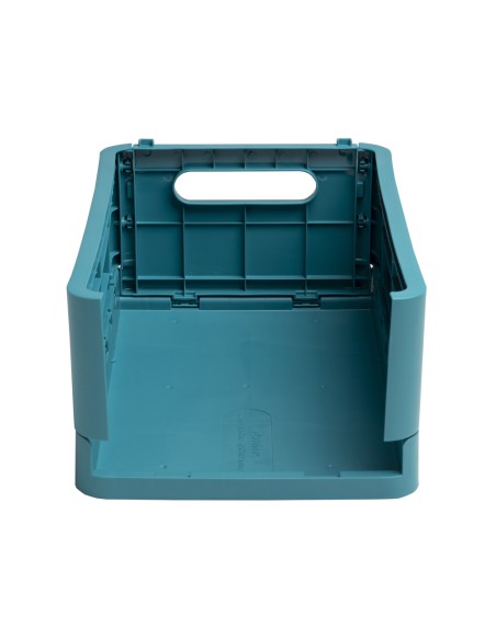 Caja plegable exacompta midi skandi polipropileno reciclado color azul pacifico 276x188x120 mm