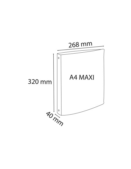 Carpeta de 4 anillas 30 mm exacompta skandi din a4+ polipropileno reciclado colores surtidos