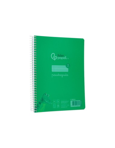 Cuaderno espiral liderpapel a5 pautaguia tapa...