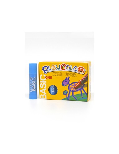 Tempera solida playcolor basic one 10 gr azul...