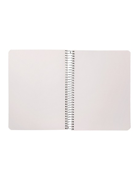 Cuaderno espiral liderpapel a5 ecouse tapa cartulina kraft contracolada 120h papel 100% reciclado 80gr liso