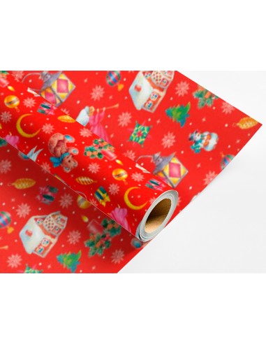 Papel de regalo liderpapel navidad rollo ancho...