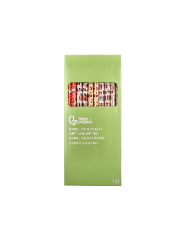 Papel de regalo liderpapel navidad rollo ancho...