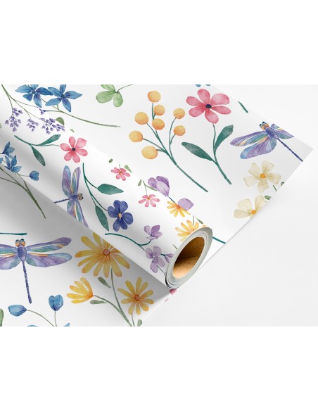 Papel de regalo liderpapel todo año rollo ancho 70 cm longitud 2 mt gramaje 60 gr diseños surtidos b-2025