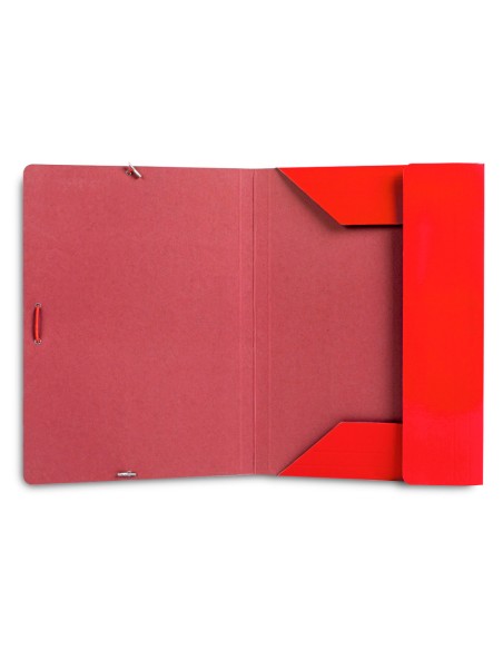 Carpeta liderpapel gomas din a3 tres solapas carton plastificado 800 gr colores surtidos