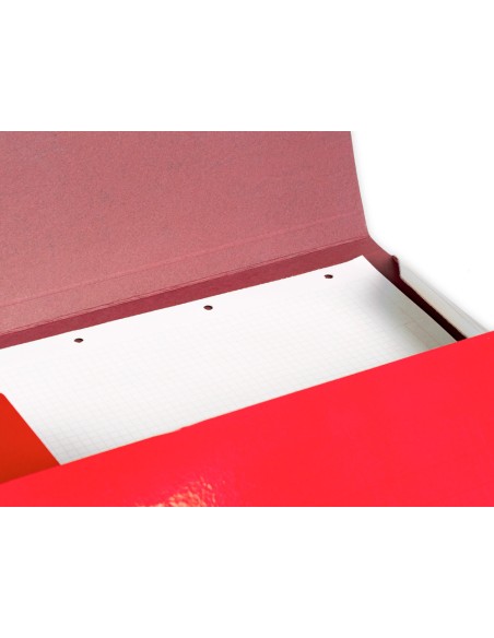 Carpeta liderpapel gomas din a3 tres solapas carton plastificado 800 gr colores surtidos