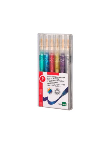 Rotulador liderpapel efecto purpurina...