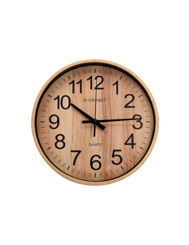 Reloj q-connect de pared de plastico redondo...