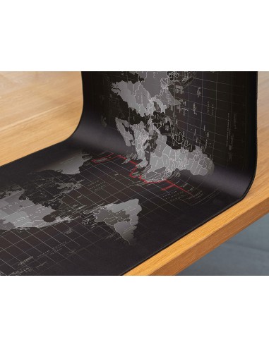 Alfombrilla para raton q-connect xxl negra con...