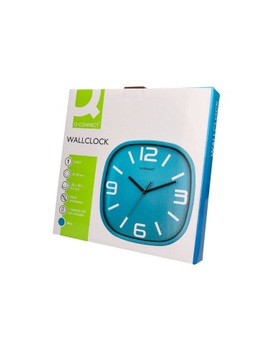 Reloj q-connect de pared de plastico redondo 30...