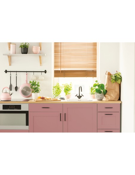 Rollo adhesivo d-c-fix rosa ceniza mate ancho 45 cm largo 15 m