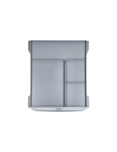 Fichero cajones de sobremesa q-connect bandeja organizadora superior 6 cajones color gris opaco