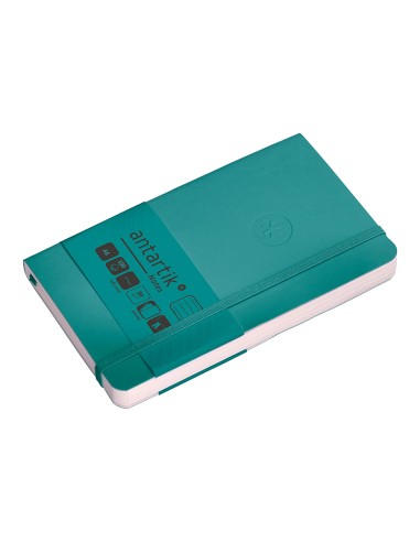 Cuaderno con gomilla antartik notes tapa blanda...