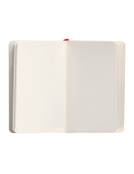 Cuaderno con gomilla antartik notes tapa blanda a6 hojas lisas rojo 100 hojas 80 gr fsc