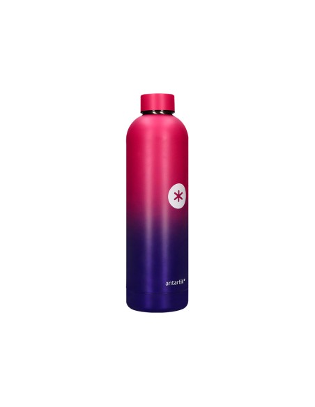 Botella portaliquidos antartik isotermica acero inoxidable libre de bpa colourful lila/rosa 750 ml