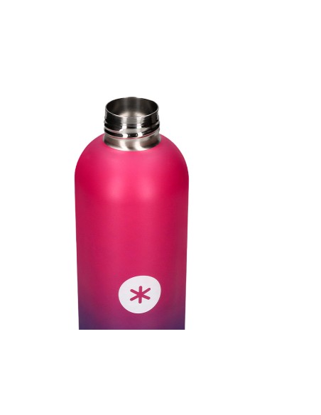 Botella portaliquidos antartik isotermica acero inoxidable libre de bpa colourful lila/rosa 750 ml