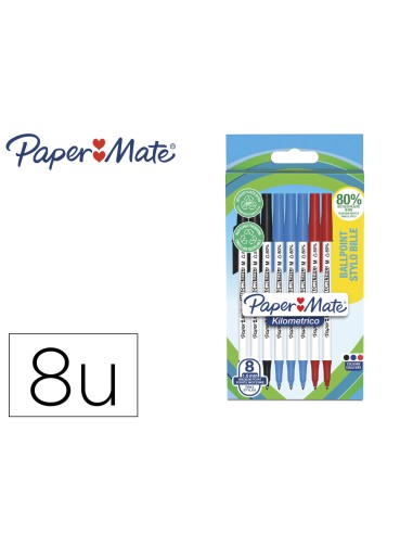 Boligrafo paper mate kilometrico punta 1 mm...