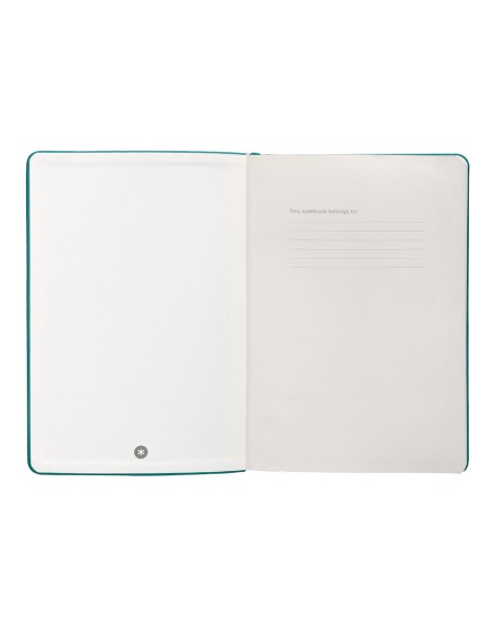 Cuaderno con gomilla antartik notes tapa dura a5 hojas puntos verde aguamarina 100 hojas 80 gr fsc