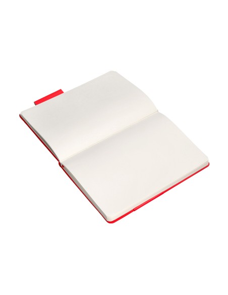 Cuaderno con gomilla antartik notes tapa dura a5 hojas lisas rojo 100 hojas 80 gr fsc