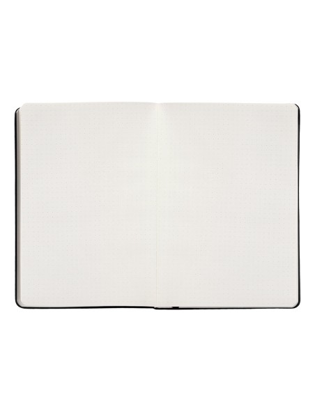 Cuaderno con gomilla antartik notes tapa dura a5 hojas puntos negro 100 hojas 80 gr fsc