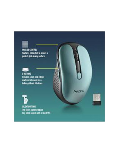 Raton ngs evo rust optico 800/1200/1600 dpi...