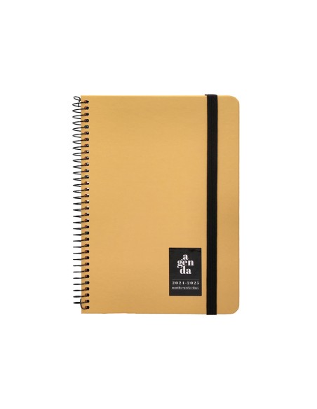 Agenda escolar liderpapel año 24 - 25 curso classic amarillo 2 días página a5