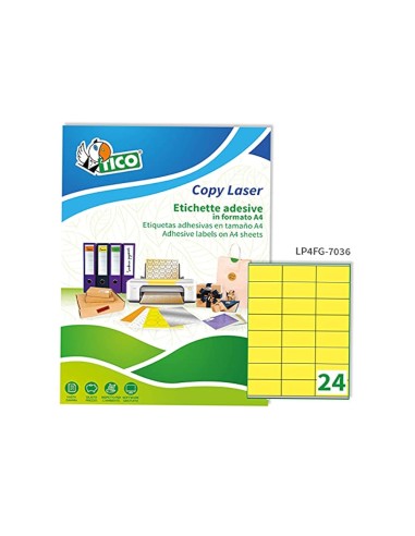 Etiqueta adhesiva tico amarill o...