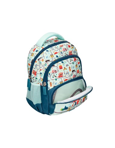 Mochila escolar liderpapel multibolsillo...