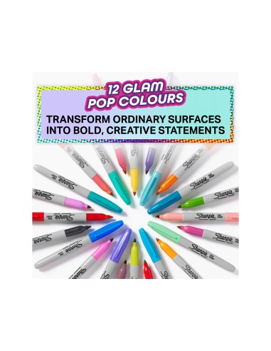 Rotulador sharpie permanente fino glam pop...