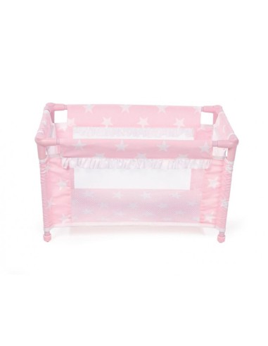 Cuna de viaje carlota color rosa 530x320x320 mm