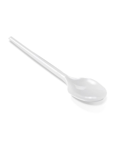 Cucharilla de plastico blanco reutilizable...