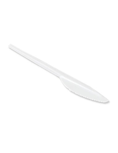 Cuchillo de plastico blanco reutilizable...