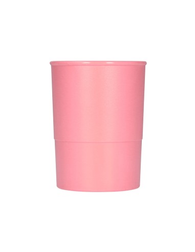 Cubilete portalapices q-connect rosa pastel...