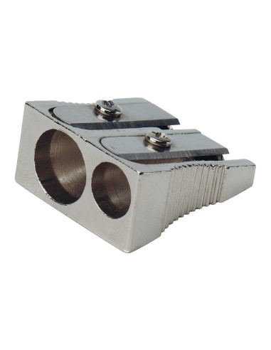 Sacapuntas q-connect metalico 2 usos cuña