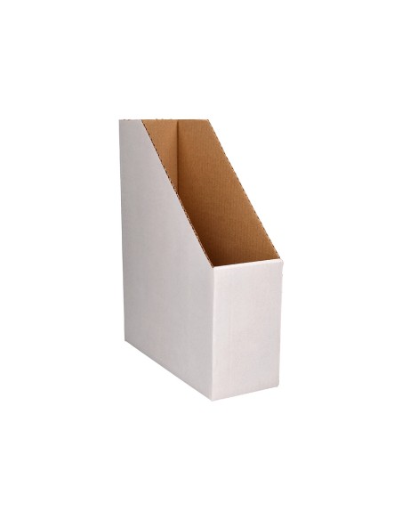 Revistero liderpapel ecouse carton 100% reciclado color blanco 256x100x335 mm