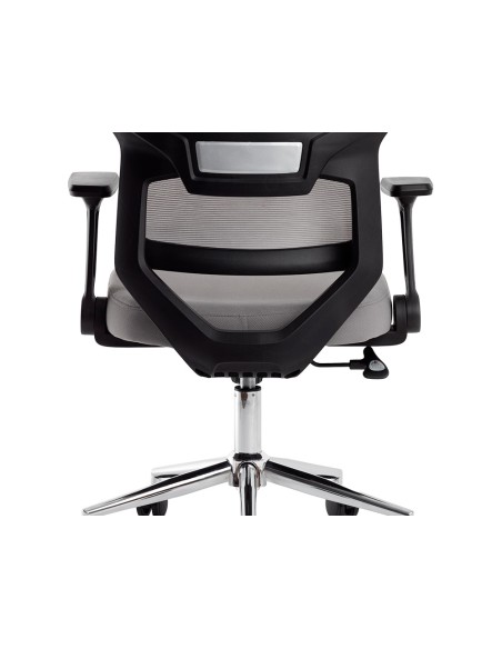 Silla q-connect oficina lucca malla base metalica alt max 1090 anc 700 prof 650 ruedas premium color negro gris