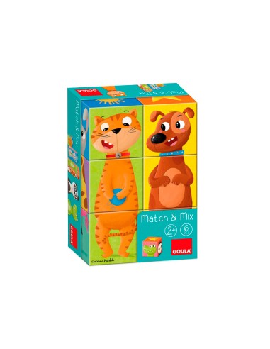 Puzle goula cubos de carton apilables match&mix...