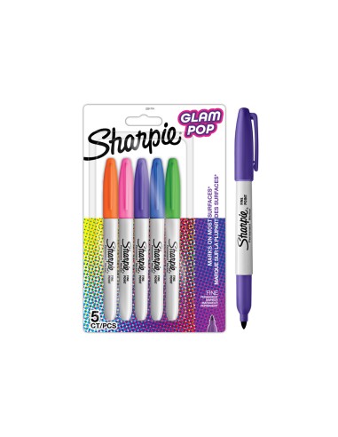 Rotulador sharpie permanente fino glam pop...