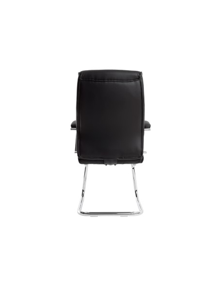 Silla q-connect escritorio mod ena simil piel base metalica alt max 1050 anc 630 prof 650 color negro