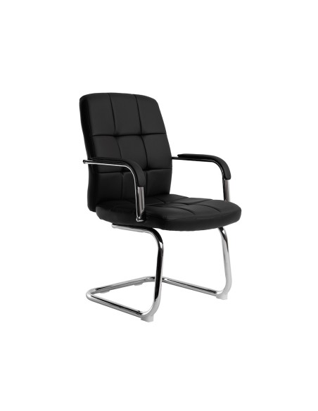 Silla q-connect escritorio pia ve simil piel base metalica alt max 1050 anc 610 prof 680 color negro