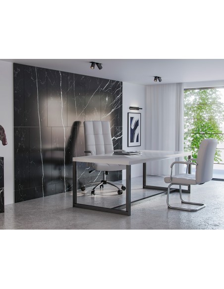 Silla q-connect direccion piav e simil piel base metalica alt max 1250 anc 610 prof 700 mm ruedas premium color blanco